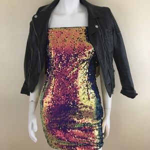 Sequin Mini Body-Con Dress